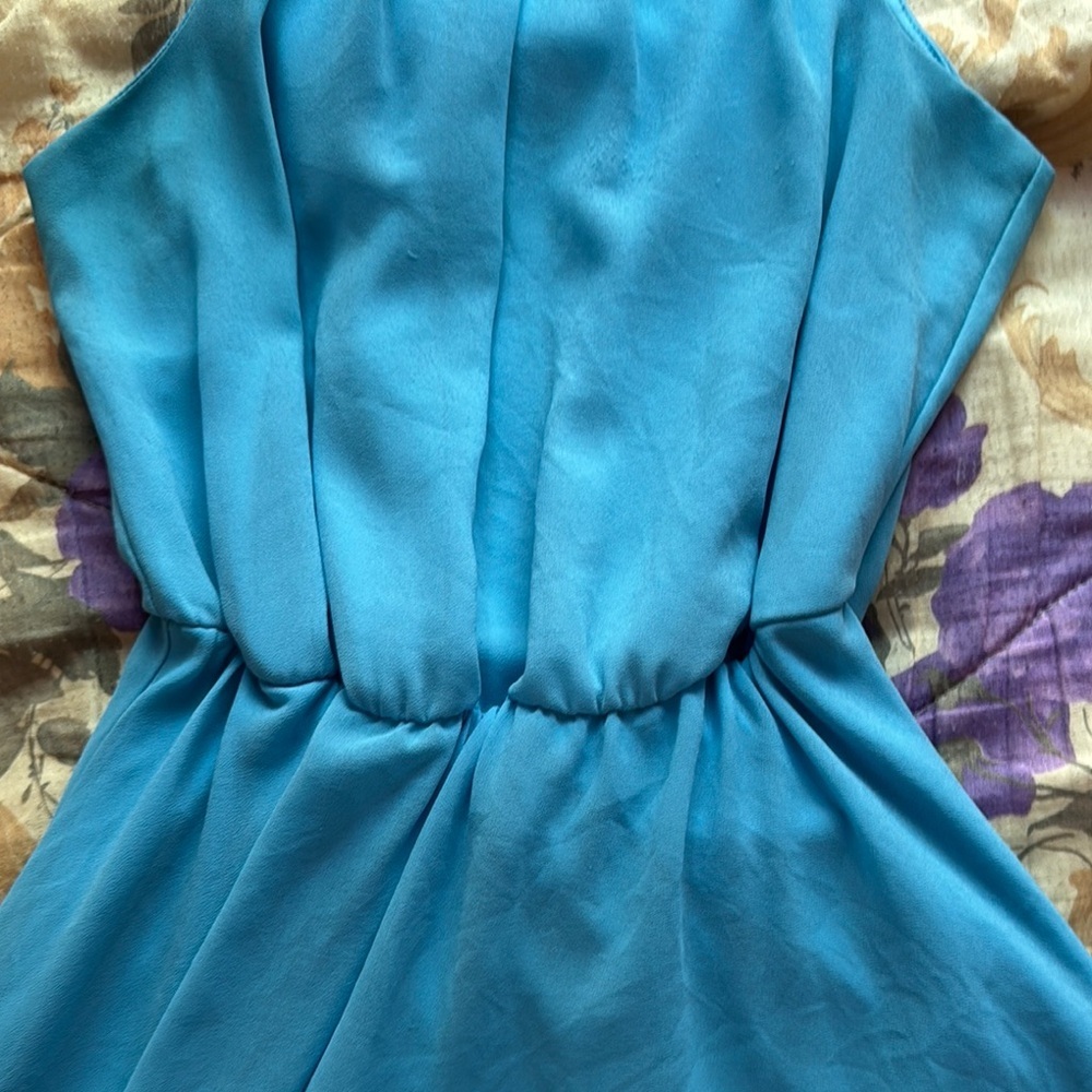 Blue Rain High Low Blue Dress - Picture 7 of 7